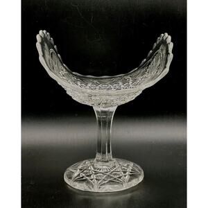1907 Early American Pattern Bryce Higbee & Co. Glass Banana Stand